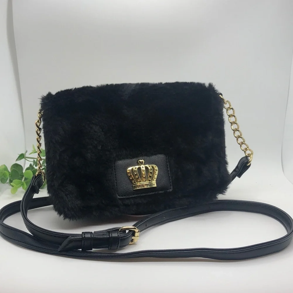 Juicy Couture Faux Fur Crossbody Bag
